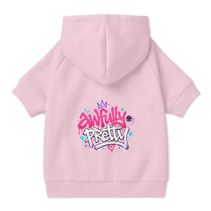 Awfully Pretty Graffiti Pet Hoodie