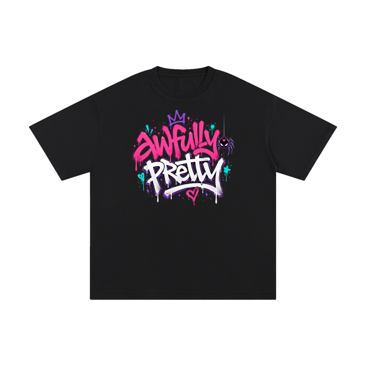 Awfully Pretty Graffiti Unisex Cotton T-Shirt