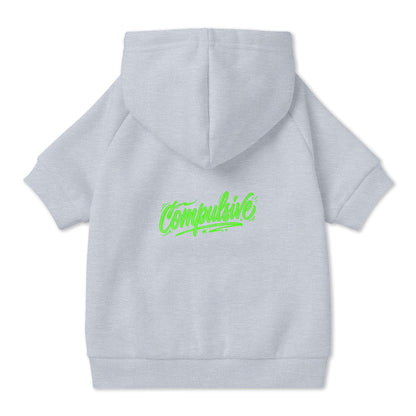 Compulsive Green Graffiti Pet Hoodie