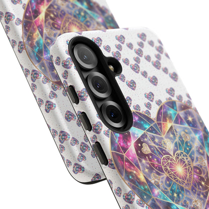 Galaxy Heart Tough Phone Case — Sparkling Cosmic Heart Design