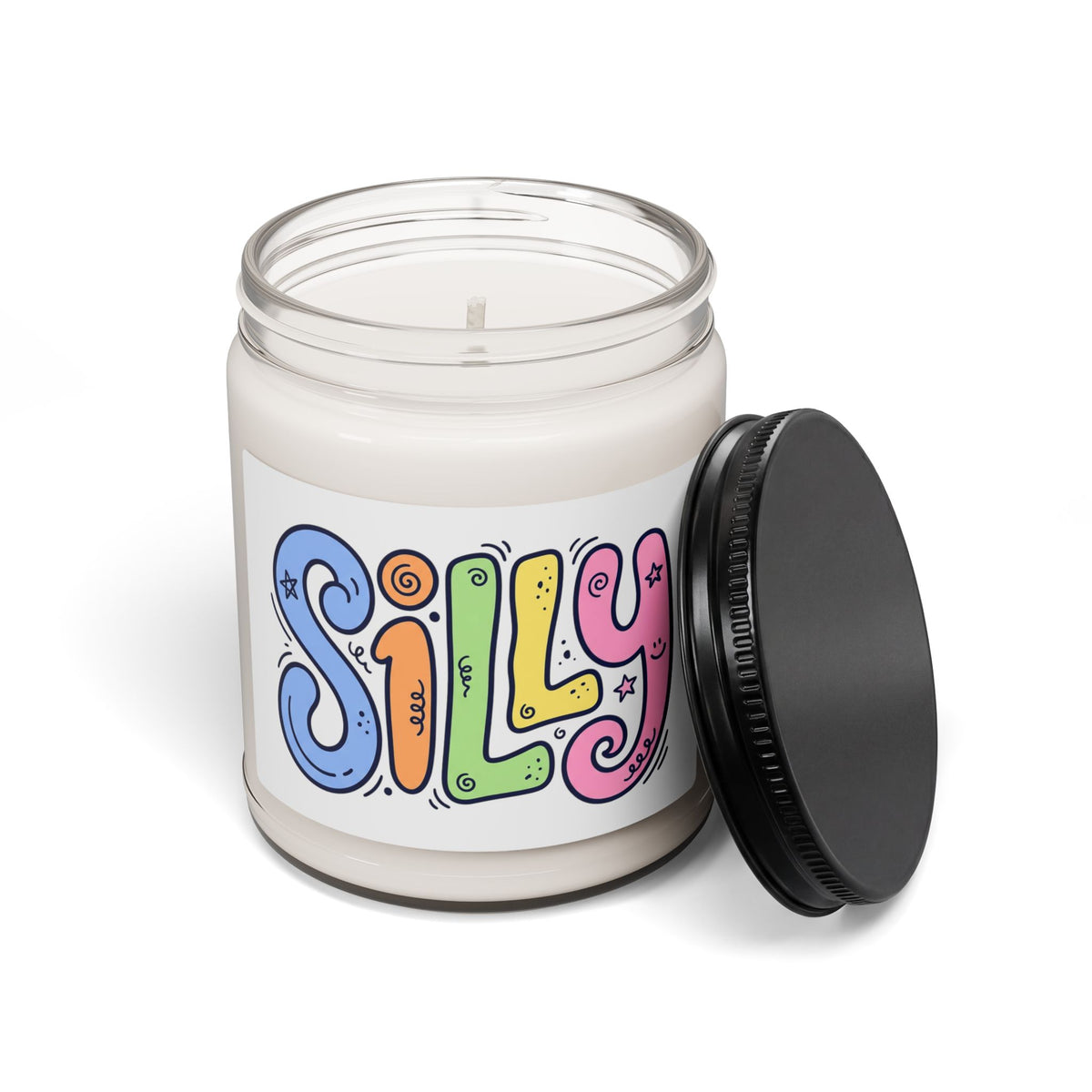Silly Scented Soy Candle — 9oz Fun Rainbow Jar