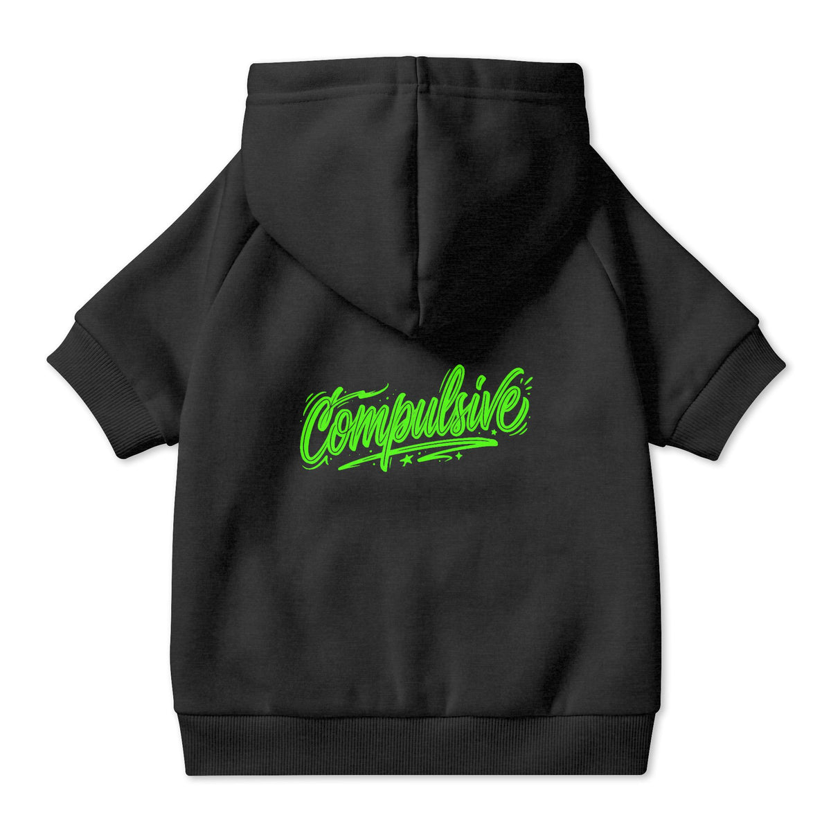 Compulsive Green Graffiti Pet Hoodie