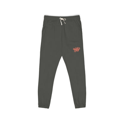 Charcoal Garment-Dyed Sweatpants with 'Ugly' — Cozy Heart Accent Joggers