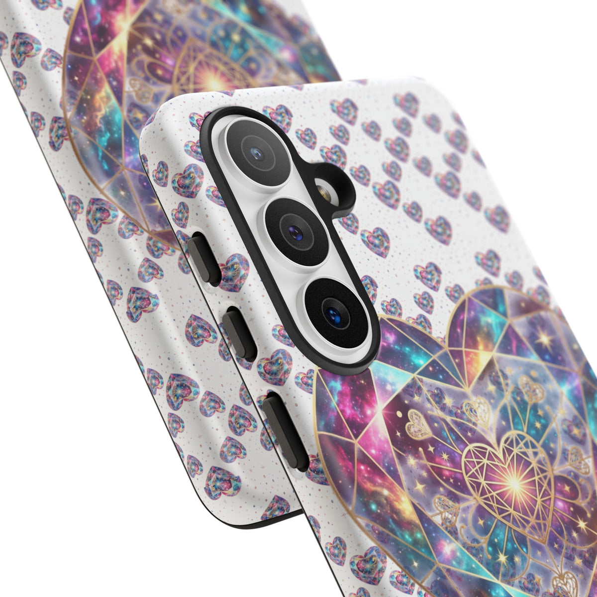 Galaxy Heart Tough Phone Case — Sparkling Cosmic Heart Design