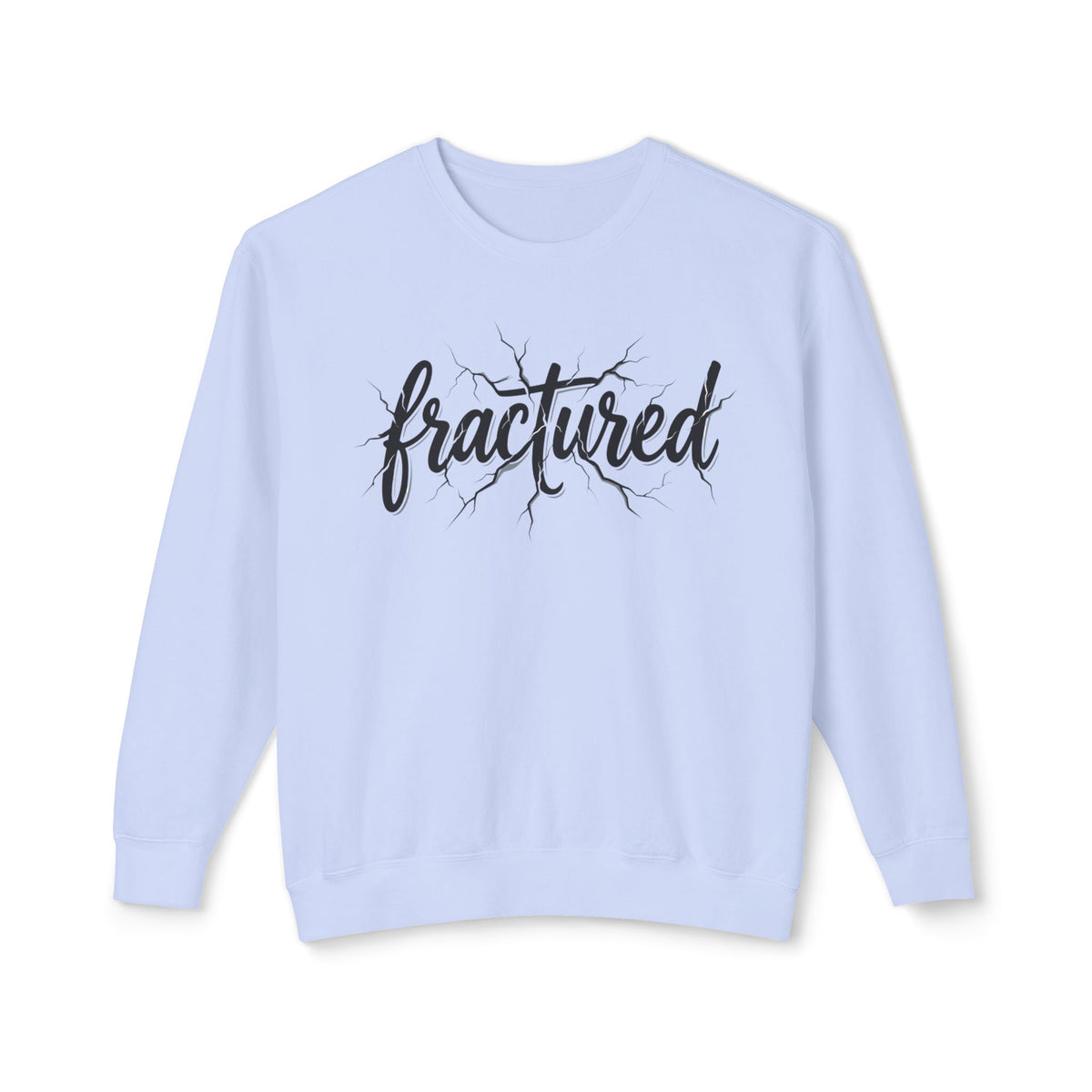 Fractured Script Crewneck Sweatshirt
