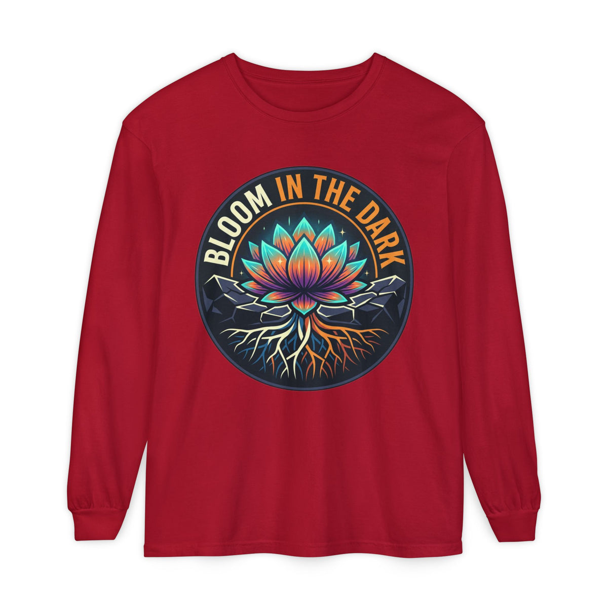 Bloom in the Dark Long Sleeve Tee – Lotus Recovery Shirt