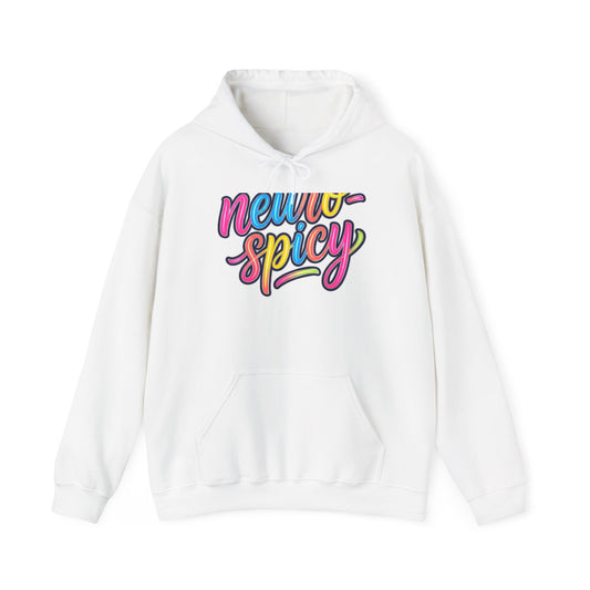 Neuro-Spicy Colorful Script Hoodie — Fun Brainy Graphic Pullover