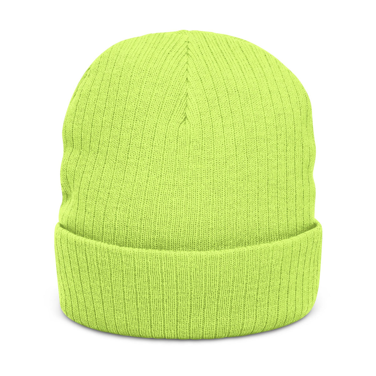 Ribbed Knit Beanie with “Awfully Pretty” Embroidery