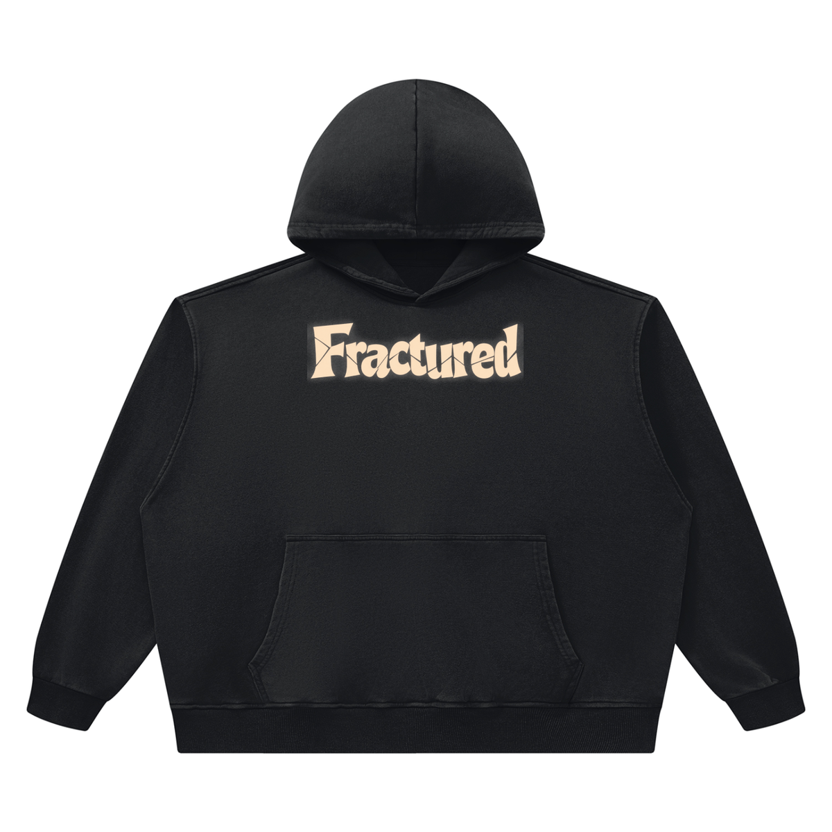 Fractured Unisex Heavyweight Vintage Wash Boxy Hoodie
