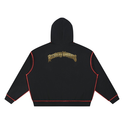 Sober AF Gothic Boxy Heavyweight Hoodie – Sober Apparel