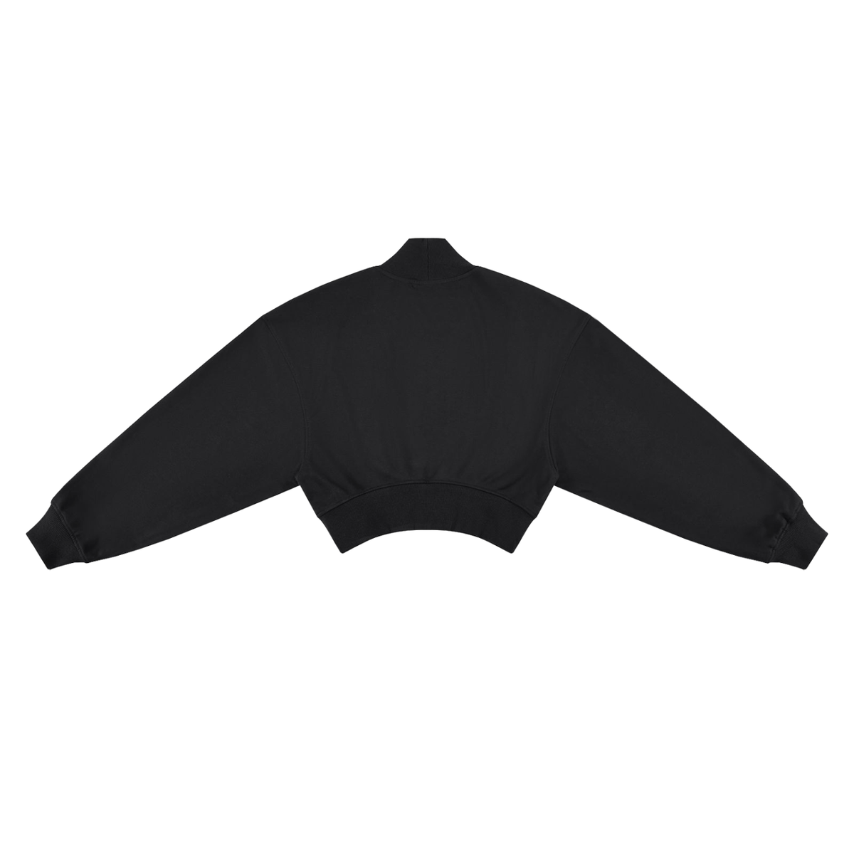Sober AF Gold Badge Women's Crop Mock Neck Sweatshirt