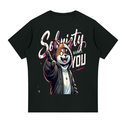 Sobriety Wants You Dog Men's Raglan Training Tee – Sober Gym Shirt