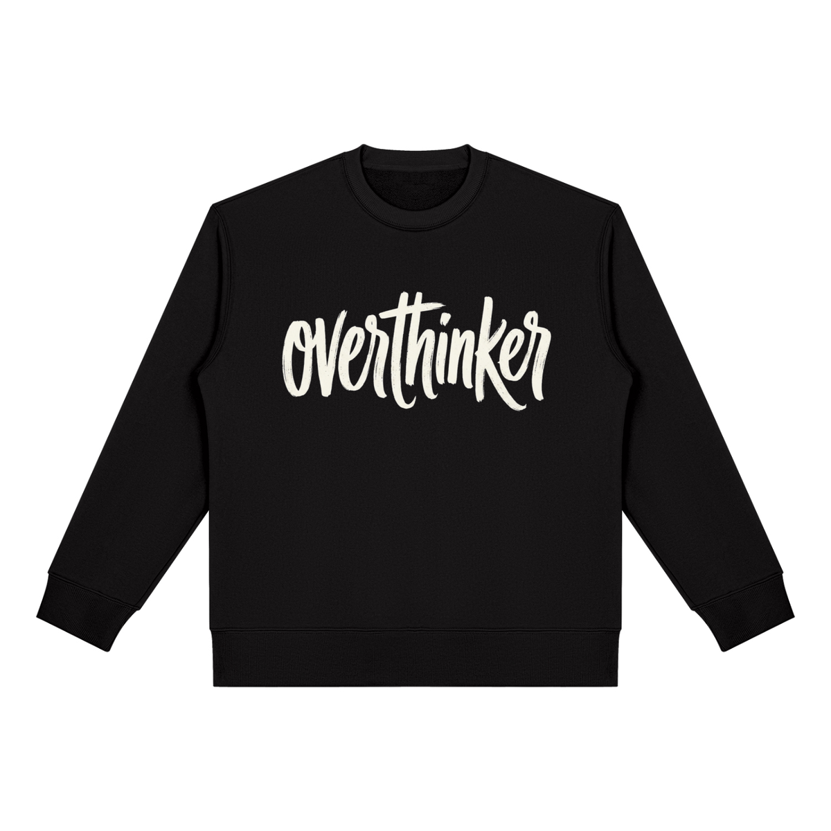 Overthinker Script Unisex Heavyweight Fleece Crewneck Sweatshirt