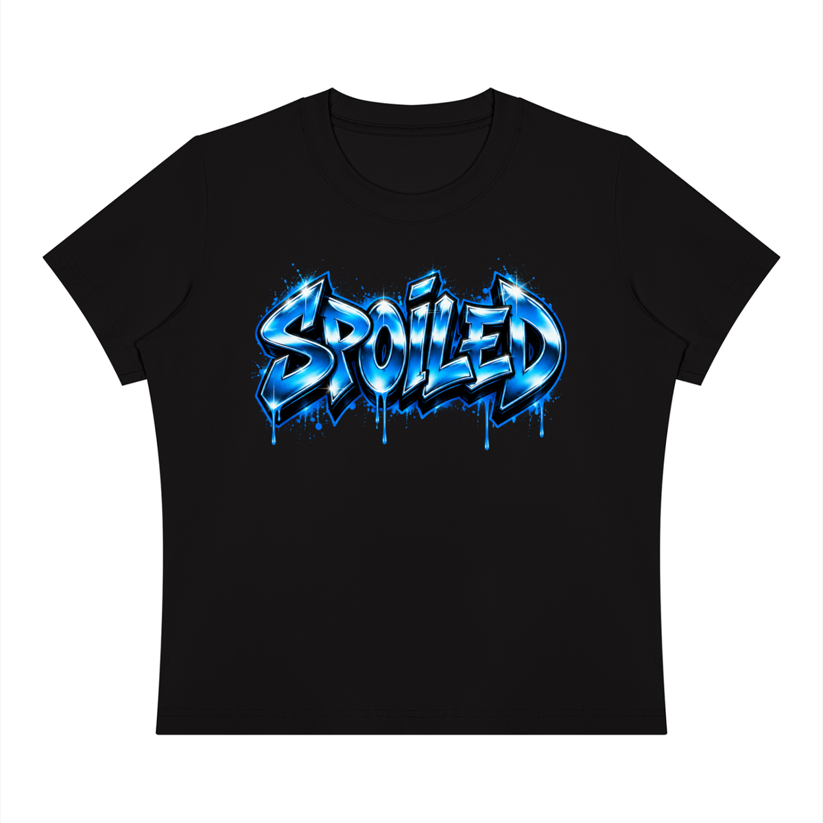 Spoiled Women's Sorona Blend Graphic Crewneck T-Shirt