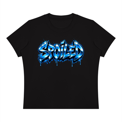Spoiled Women's Sorona Blend Graphic Crewneck T-Shirt