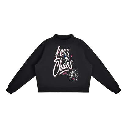 Essential Fleece Mock-Neck Crew Sweatshirt