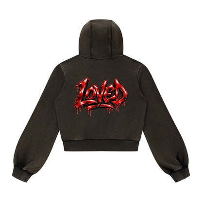 Women’s Vintage Wash Full Zip Hoodie