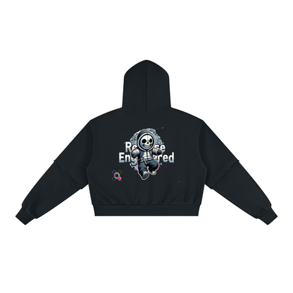 HUMAN Women's Vintage-Wash Hoodie with Removable Sleeves